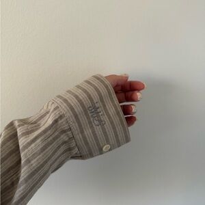 Paloma Wool Taupe Striped Shirt